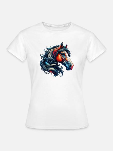 Pferd - Frauen T-Shirt - Weiß