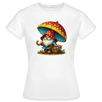 Gnom - Frauen T-Shirt - Weiß - Vorne - AI Model Female 172 dark (172cm)