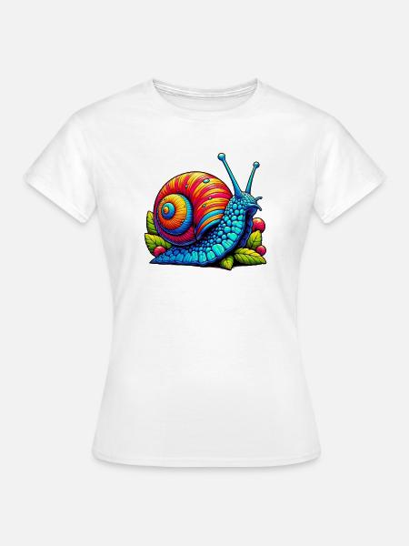 Schnecke - Frauen T-Shirt - Weiß
