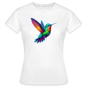 Kolibri - Frauen T-Shirt - Weiß - Vorne - AI Model Female 172 dark (172cm)