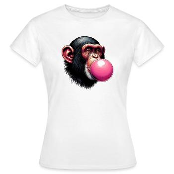 Singe - T-shirt Femme - blanc - Devant - AI Model Female 172 dark (172cm)