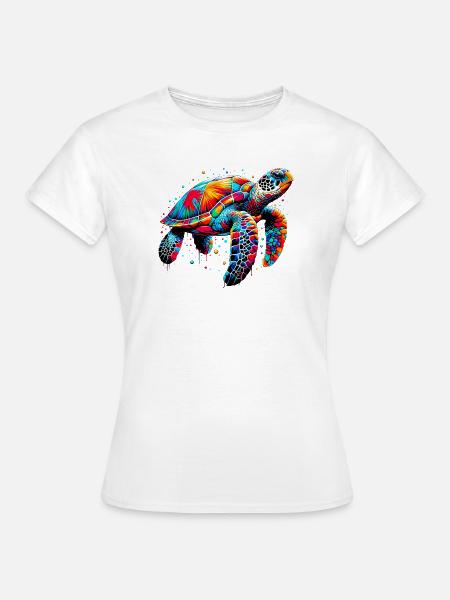 Schildkröte - Frauen T-Shirt - Weiß
