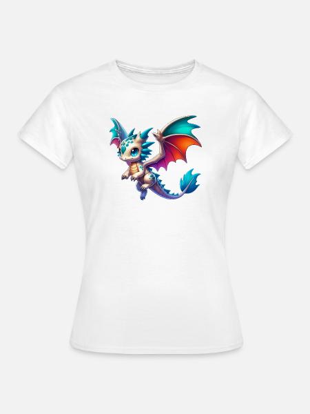 Drache - Frauen T-Shirt - Weiß