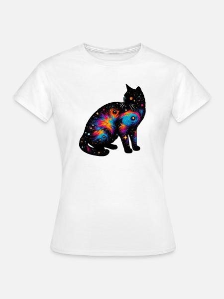 Katze - Frauen T-Shirt - Weiß
