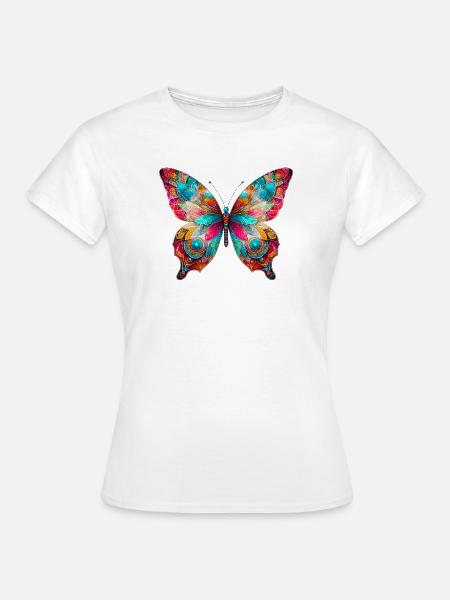 Schmetterling - Frauen T-Shirt - Weiß