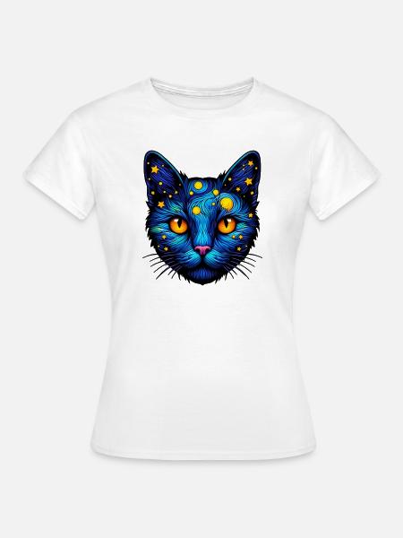 Katze - Frauen T-Shirt - Weiß