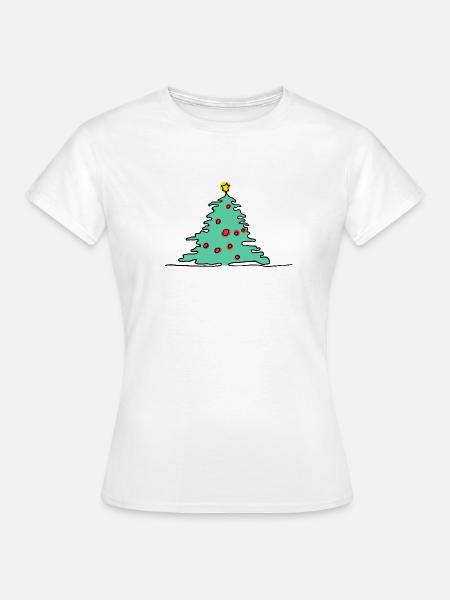 Christmas tree green - Frauen T-Shirt - Weiß