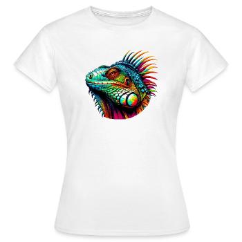 Iguane - T-shirt Femme - blanc - Devant - AI Model Female 172 dark (172cm)