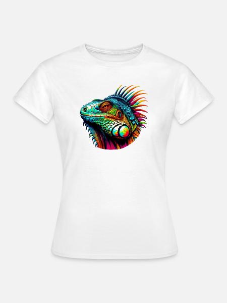 Leguan - Frauen T-Shirt - Weiß