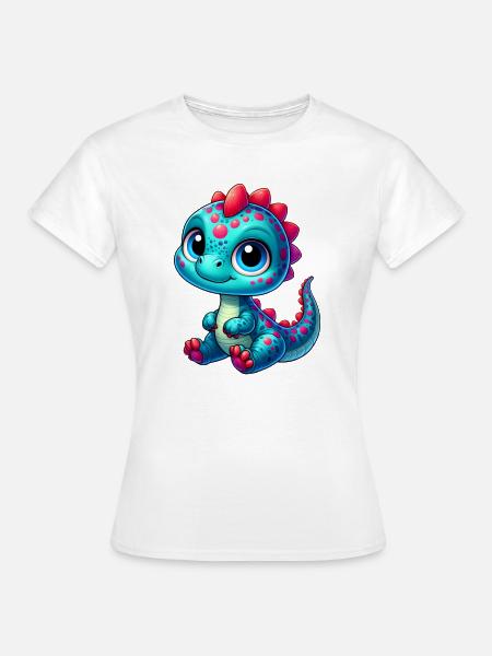 Dinosaurier - Frauen T-Shirt - Weiß
