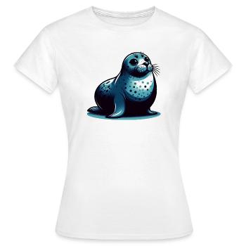 Siegel - Frauen T-Shirt - Weiß - Vorne - AI Model Female 172 dark (172cm)