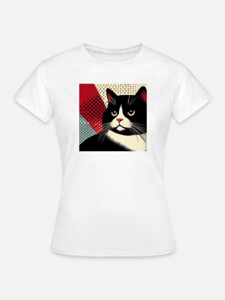 Kat 1 1 - Frauen T-Shirt - Weiß