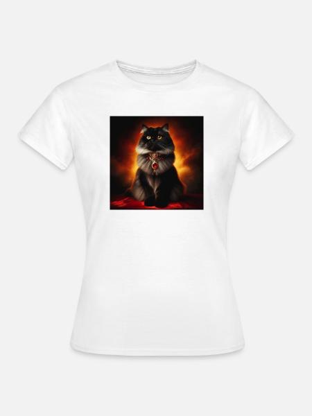 Katze 3 4 - Frauen T-Shirt - Weiß