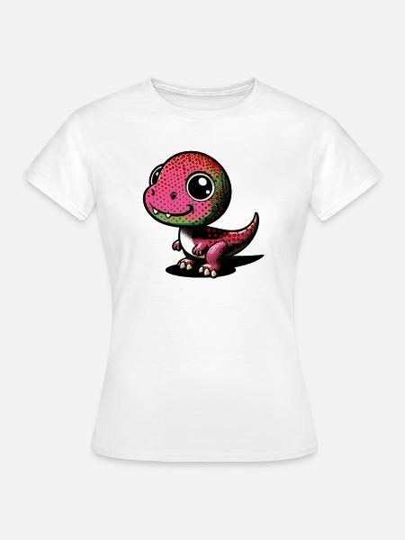 Dinosaurier - Frauen T-Shirt - Weiß
