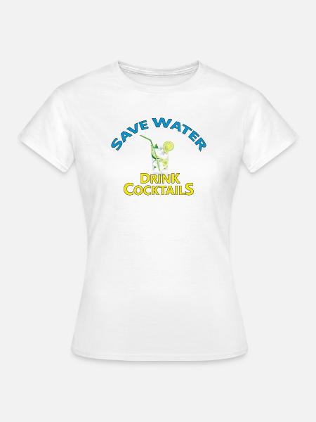 COCKTAILS - Frauen T-Shirt - Weiß