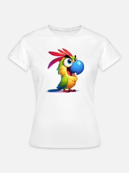 Papagei - Frauen T-Shirt - Weiß