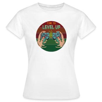 Zeit, die oberste Ebene zu erreichen - Frauen T-Shirt - Weiß - Vorne - AI Model Female 172 dark (172cm)