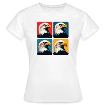 Pygargue à tête blanche - T-shirt Femme - blanc - Devant - AI Model Female 172 dark (172cm)