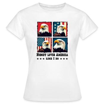 Weißkopfseeadler - Frauen T-Shirt - Weiß - Vorne - AI Model Female 172 dark (172cm)