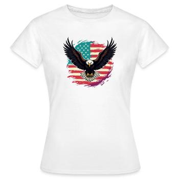 Pygargue à tête blanche - T-shirt Femme - blanc - Devant - AI Model Female 172 dark (172cm)