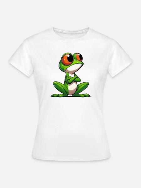Frosch - Frauen T-Shirt - Weiß