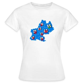 Midi-Pyrénées Region - Frauen T-Shirt - Weiß - Vorne - AI Model Female 172 dark (172cm)