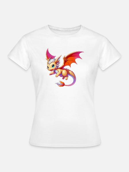 Drache - Frauen T-Shirt - Weiß