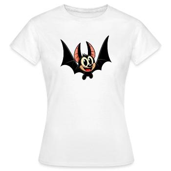 Chauve-souris - T-shirt Femme - blanc - Devant - AI Model Female 172 dark (172cm)