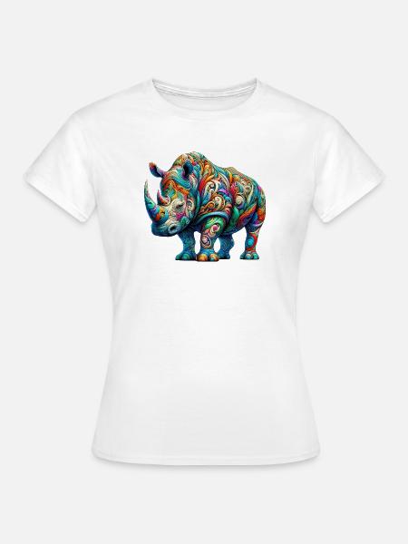 Nashorn - Frauen T-Shirt - Weiß