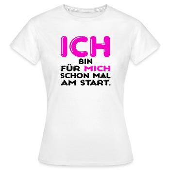 Eigenverantwortung Starten - Frauen T-Shirt - Weiß - Vorne - AI Model Female 172 dark (172cm)