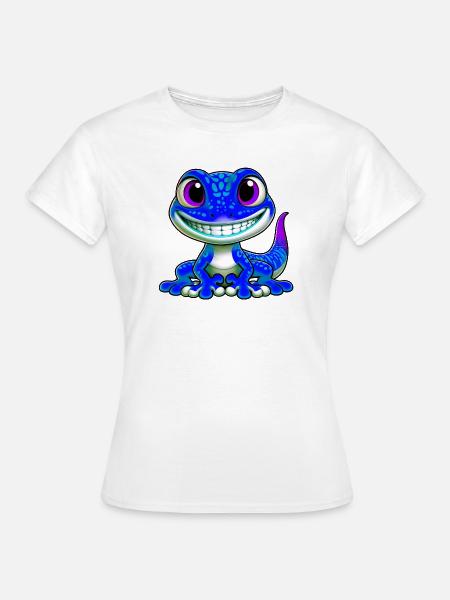 Gecko - Frauen T-Shirt - Weiß