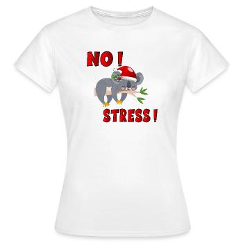 ANIMAUX DE NOËL SANS STRESS - T-shirt Femme - blanc - Devant - AI Model Female 172 dark (172cm)