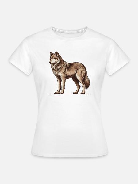 Wolf - Women's T-Shirt - white