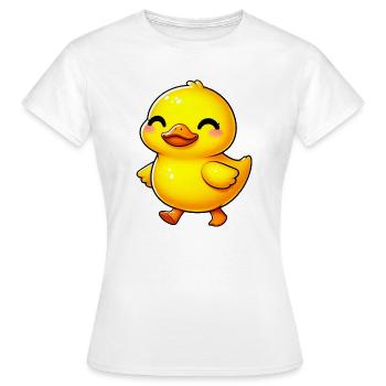 Duckling Duck Duck Duck - Women's T-Shirt - white - Front - AI Model Female 172 dark (172cm)