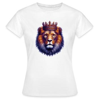 Lion - Women's T-Shirt - white - Front - AI Model Female 172 dark (172cm)