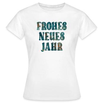 SILVESTER PARTY NEUJAHR - Frauen T-Shirt - Weiß - Vorne - AI Model Female 172 dark (172cm)