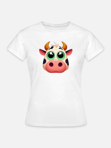 Kuh - Frauen T-Shirt - Weiß