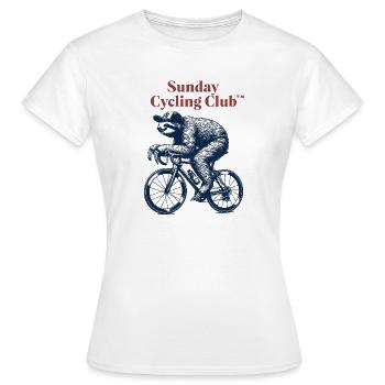 Sunday Cycling Club Sloth - Women's T-Shirt - white - Front - AI Model Female 172 dark (172cm)