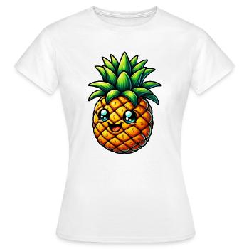 Ananas - T-shirt Femme - blanc - Devant - AI Model Female 172 dark (172cm)