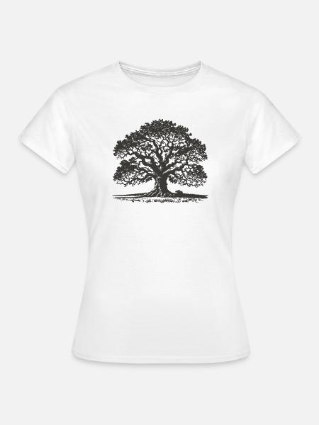 Eiche - Frauen T-Shirt - Weiß