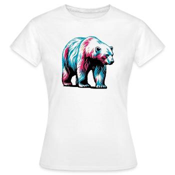 Polar bear - Women's T-Shirt - white - Front - AI Model Female 172 dark (172cm)