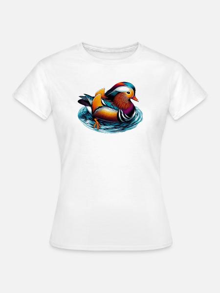 Mandarinente - Frauen T-Shirt - Weiß