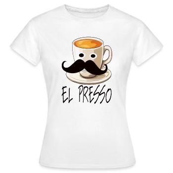 Expresso - T-shirt Femme - blanc - Devant - AI Model Female 172 dark (172cm)