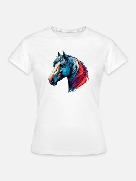 Pferd - Frauen T-Shirt - Weiß