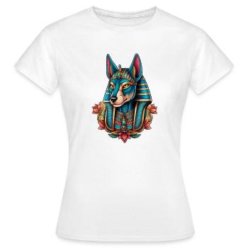 Illustration von Anubis - Frauen T-Shirt - Weiß - Vorne - AI Model Female 172 dark (172cm)