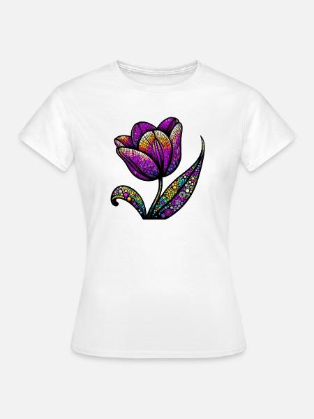 Tulpe - Frauen T-Shirt - Weiß