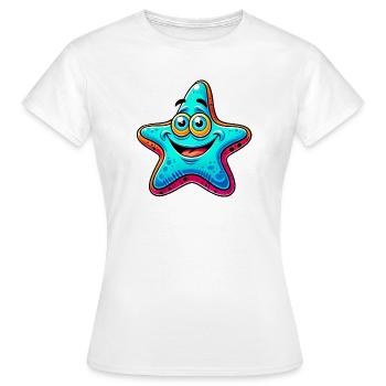 Seestern - Frauen T-Shirt - Weiß - Vorne - AI Model Female 172 dark (172cm)