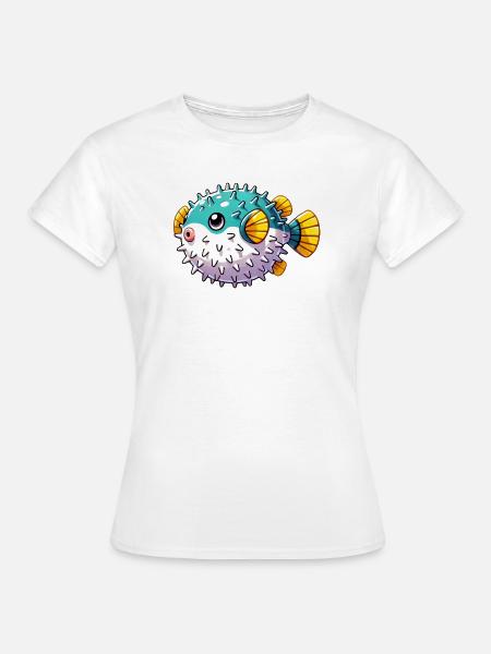 Kugelfisch - Frauen T-Shirt - Weiß