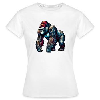 Gorilla - Frauen T-Shirt - Weiß - Vorne - AI Model Female 172 dark (172cm)