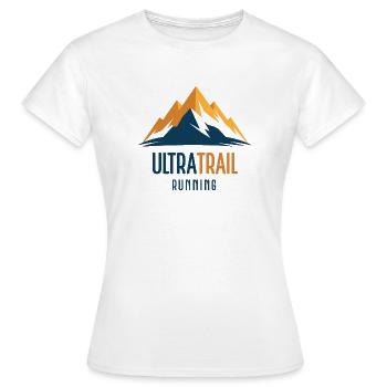 Ultra Trail Running - T-shirt Femme - blanc - Devant - AI Model Female 172 dark (172cm)